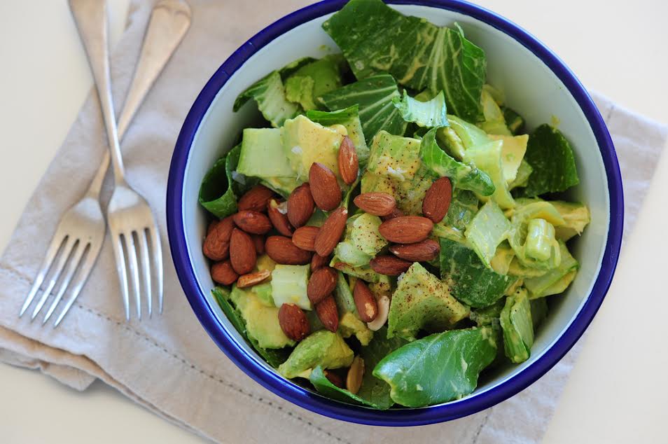 Ensalada de verano de espinacas