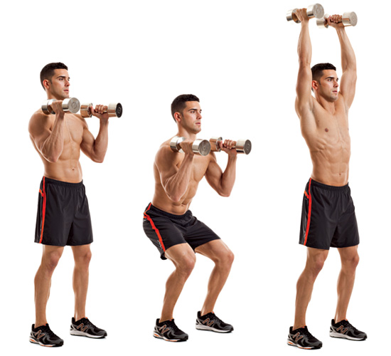 Front-Squat-Push-Press