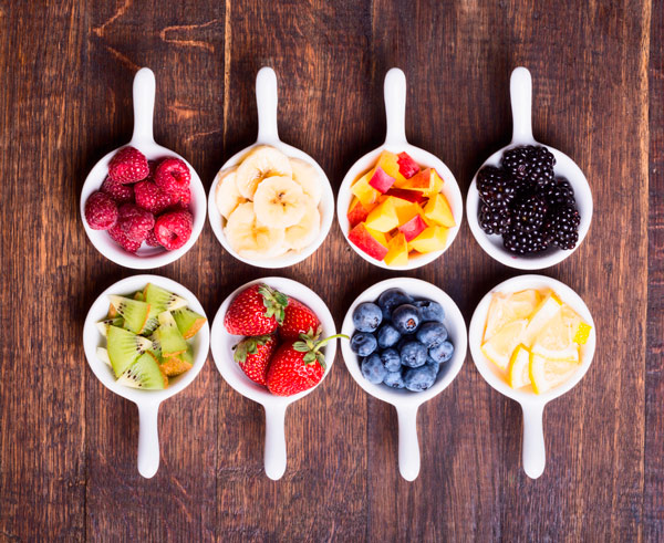 Toppings de frutas