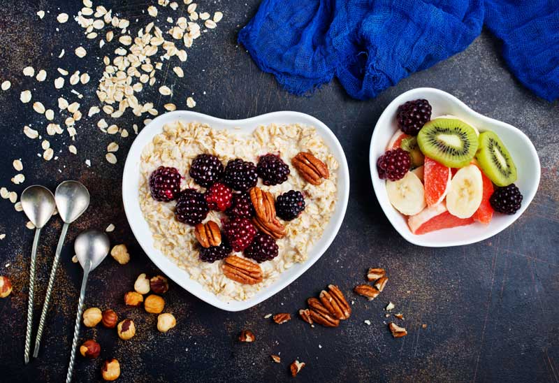 Desayuno sano y equilibrado porridge