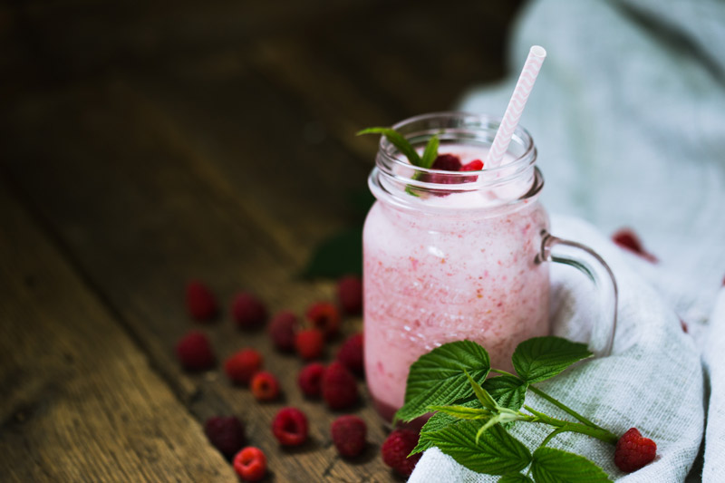 Desayuno sano y equilibrado smoothie